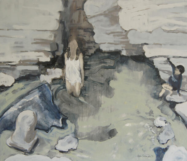 HOLY WELL - oil on canvas, 60 x 70 cm