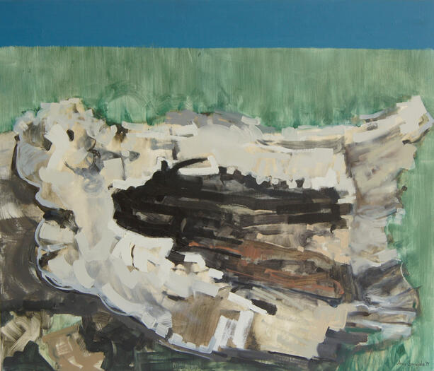 SECOND LIFE OF A TREE - oil on canvas, 60 x 70 cm